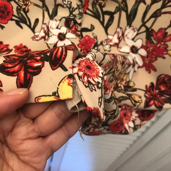 7th Avenue Design Studio New York & C, beige flowery skirt, 6 - Picture 8 of 8